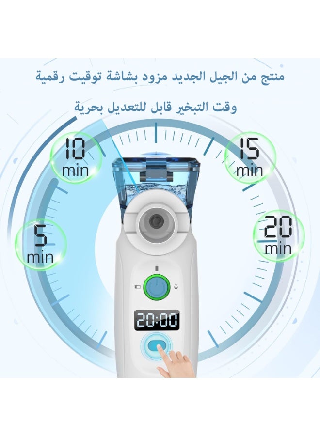 LOVNOV Portable Mesh Nebulizer for Adults & Kids,  20-Minute Timer, USB Rechargeable,Quiet & Compact Design - Image 2