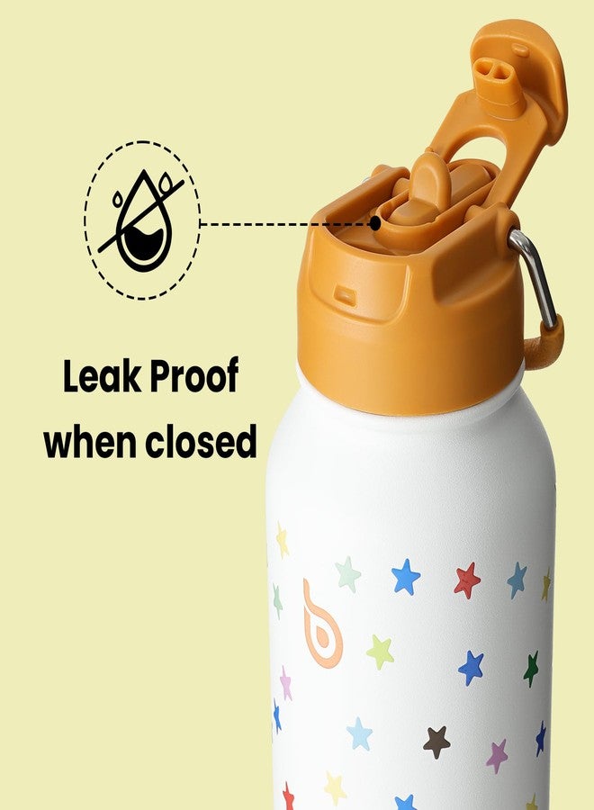 BOTTLE BOTTLE Insulated Water Bottle 950ml(32oz) Stainless Steel Sports Water Bottles with Straw Dual-use Lid Drink Flask Design for Gym with Pill Box (stellar pop) - Image 4