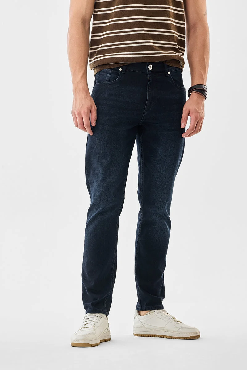 SNITCH جينز مغسول بقصة ضيقة مرنة