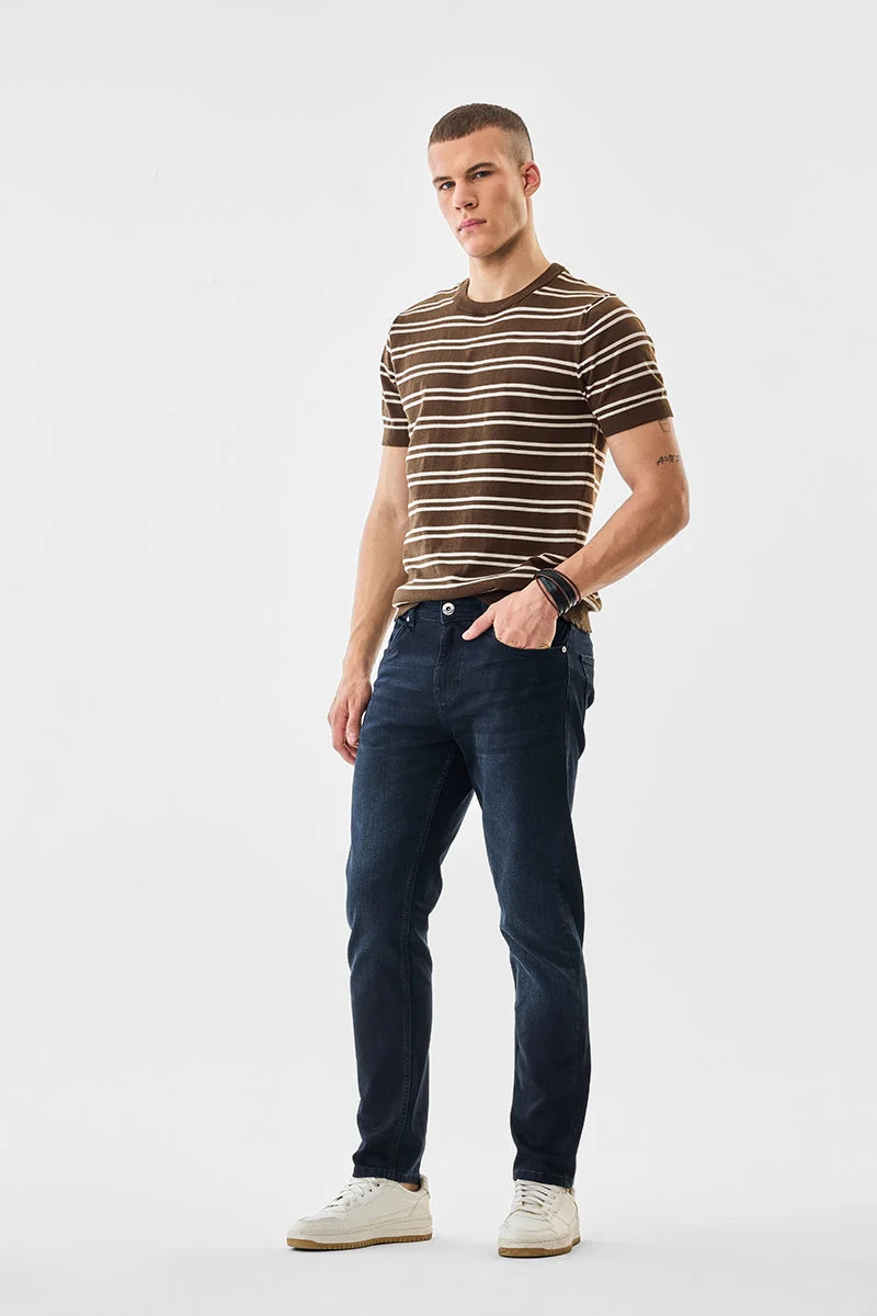 SNITCH جينز مغسول بقصة ضيقة مرنة