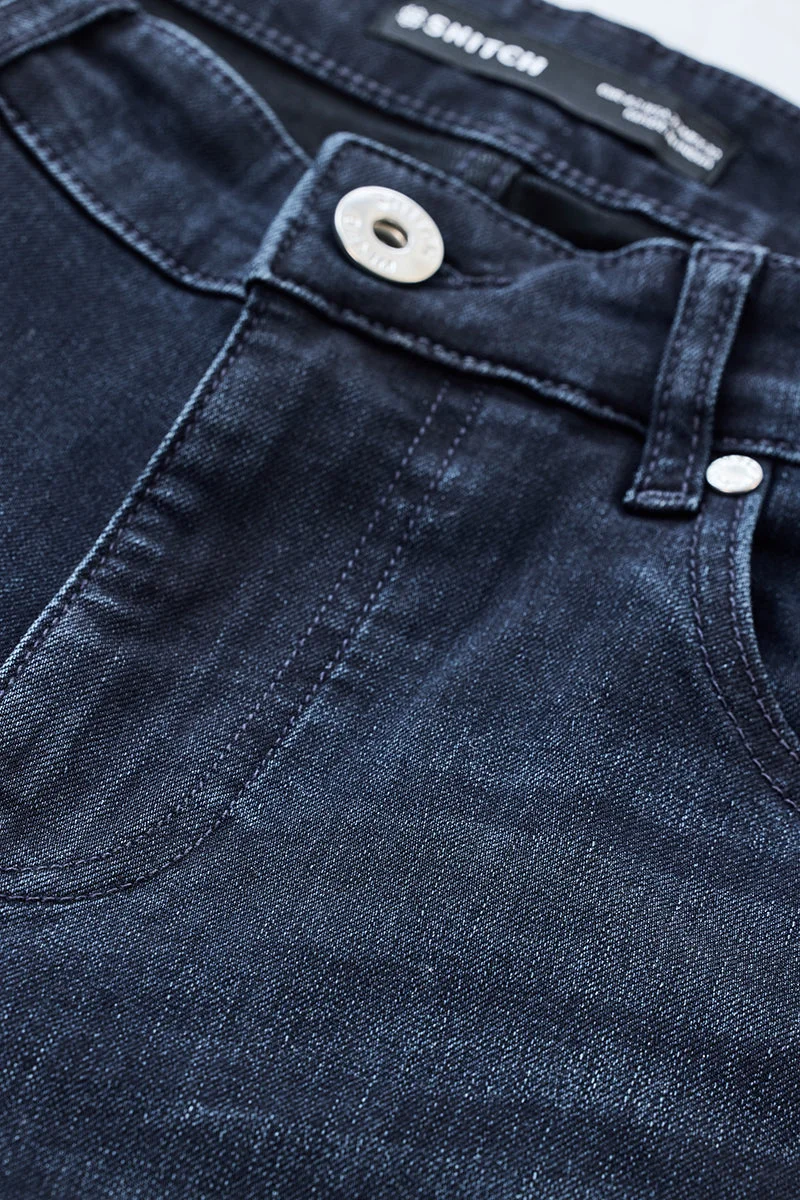 SNITCH Slim Fit Stretch Washed Jeans