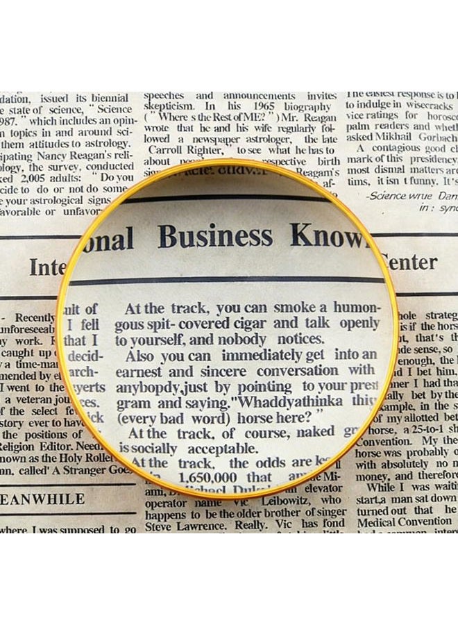 Rongon 4X 75MM Dome Magnifying Glass Optical Half Ball Lens Desktop Magnifier Reading Aid Magnifying Glass for Reading Books Map Newspaper and Magazine - Image 1