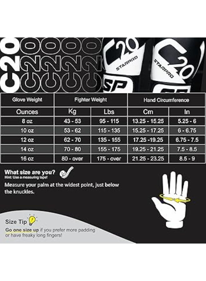 ستاربرو قفازات ملاكمة للأطفال لتدريب الشباب والسجال في الملاكمة والكيك بوكسينج واللياقة البدنية وتمارين الملاكمة من ستاربرو، 113 جرام، 170 جرام، لون أزرق ووردي وأبيض - Image 2