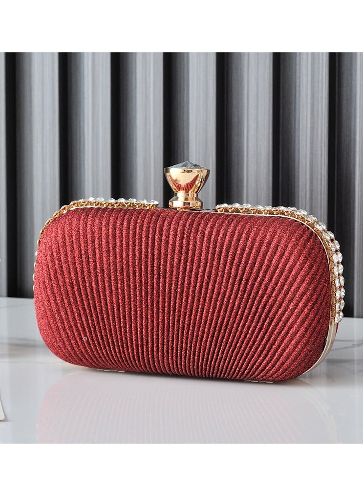 Miluraining Women Clutch Bag Evening Bag Purse with rhinestone diamond decoration decoration Small Crossbody Bag Handbag Shoulder Bag Satchel Bags Suitable for Party Prom Wedding - Image 1