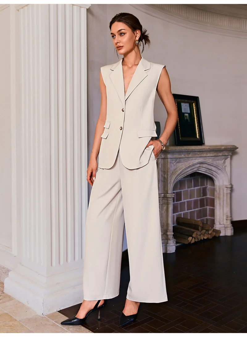 SIMPLEE Women's 2-Piece Outfit Set - Matching Top & Pants for Stylish Look