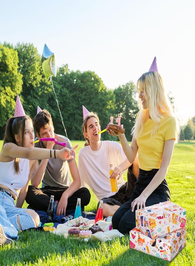 ايباك ورق تغليف هدايا ملون مطبوع عليه عبارة "عيد ميلاد سعيد" من إيباخ، 100 ورقة، مقاس 20 × 14 بوصة، مثالي للاحتفالات والأعمال اليدوية والحفلات والمناسبات. - Image 5