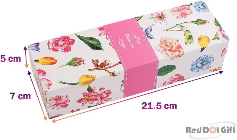 Red Dot Gift® 10pcs  (21.5X7X5)cm Thank You Box Rectangle Cardboard Biscuit Boxes Cookie Packaging Containers Baking Cake Chocolate Storage Party Supplies Wedding Gifts, (Flower Pusha Pink). - Image 2