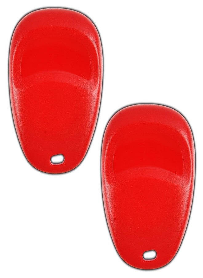 كي ليس اوبشن مفتاح بديل من KeylessOption لسيارات شيفروليه سيلفرادو، سابربان، تاهو، جي إم سي سييرا، يوكون، كاديلاك إسكاليد، وهامر H2 موديلات 2003-2007، جهاز تحكم عن بعد بدون مفتاح، 3 أزرار، LHJ011، أحمر - عبوة من قطعتين - Image 2