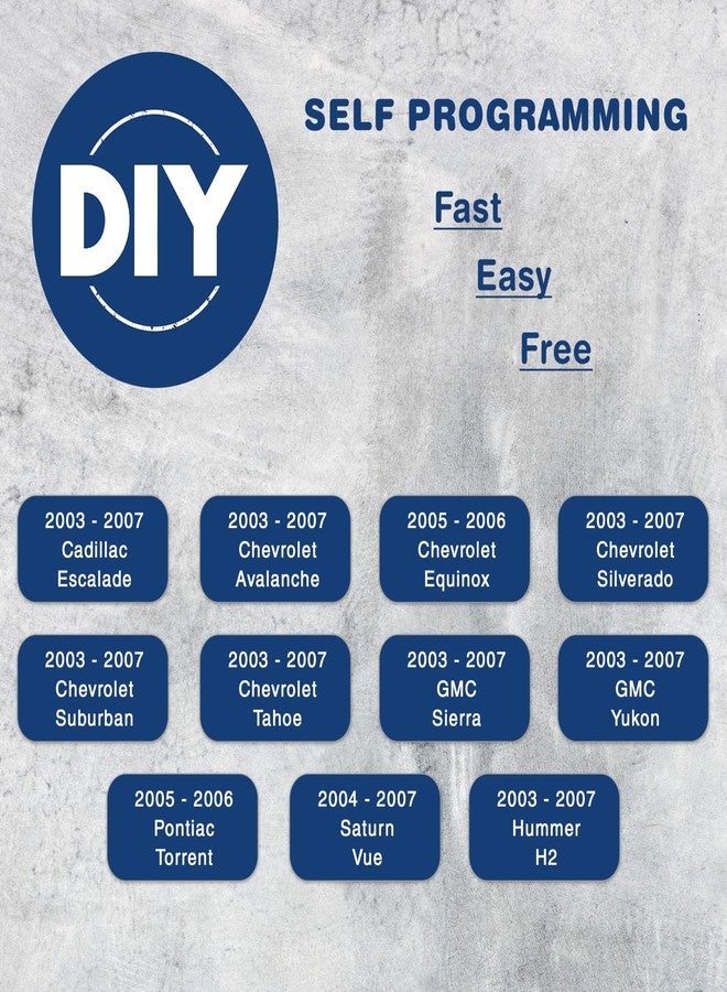 كي ليس اوبشن مفتاح بديل من KeylessOption لسيارات شيفروليه سيلفرادو، سابربان، تاهو، جي إم سي سييرا، يوكون، كاديلاك إسكاليد، وهامر H2 موديلات 2003-2007، جهاز تحكم عن بعد بدون مفتاح، 3 أزرار، LHJ011، أحمر - عبوة من قطعتين - Image 4