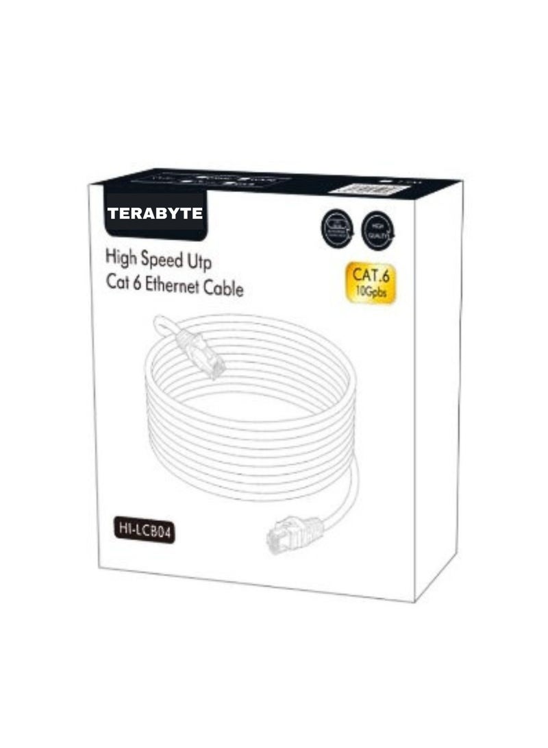 Terabyte Ethernet Cable HI-LCB04-15M Cat6 26 AWG 10/100/1000 1 Gbps Ethernet Cable 15M - Image 1