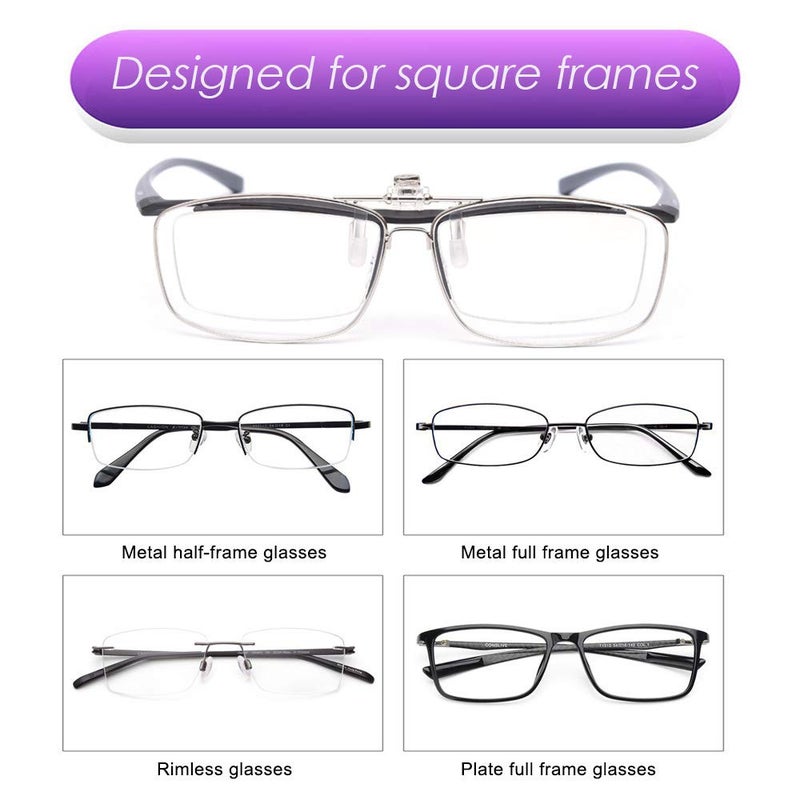 LUFF Reading Glasses Clip Anti-blue light Magnifying Glass Portable Clips(1.5X) - Image 3