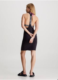 CALVIN KLEIN Women's Beach Dress - Intense Power -  cotton stretch jersey, Black  - Image 2