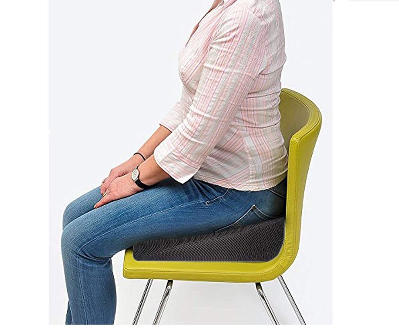The White Willow The White Willow Memory Foam Wedge Pillow for Leg Hip Back Pain Relief Back SupportPregnancy Maternity Pillow Ideal for Car Office ChairWheel Chair 155 L x 145 W x 43 H Black  - Image 2