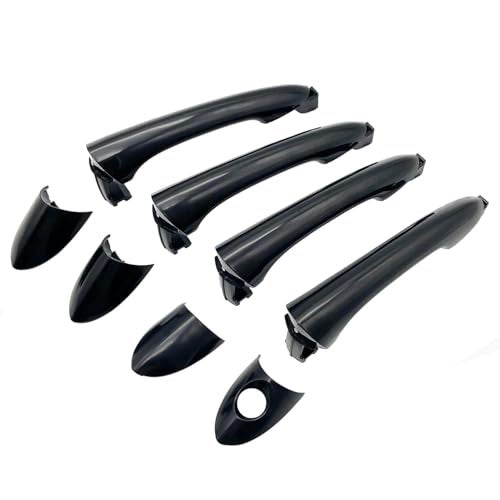 Cheriezing Exterior Door Handle Black Compatible with Hyundai Models 20112014 Sonata Replace 826513S000 826523S000 826523S020 836523S000 Front Rear Left and Right Side Set of 4 - Image 1