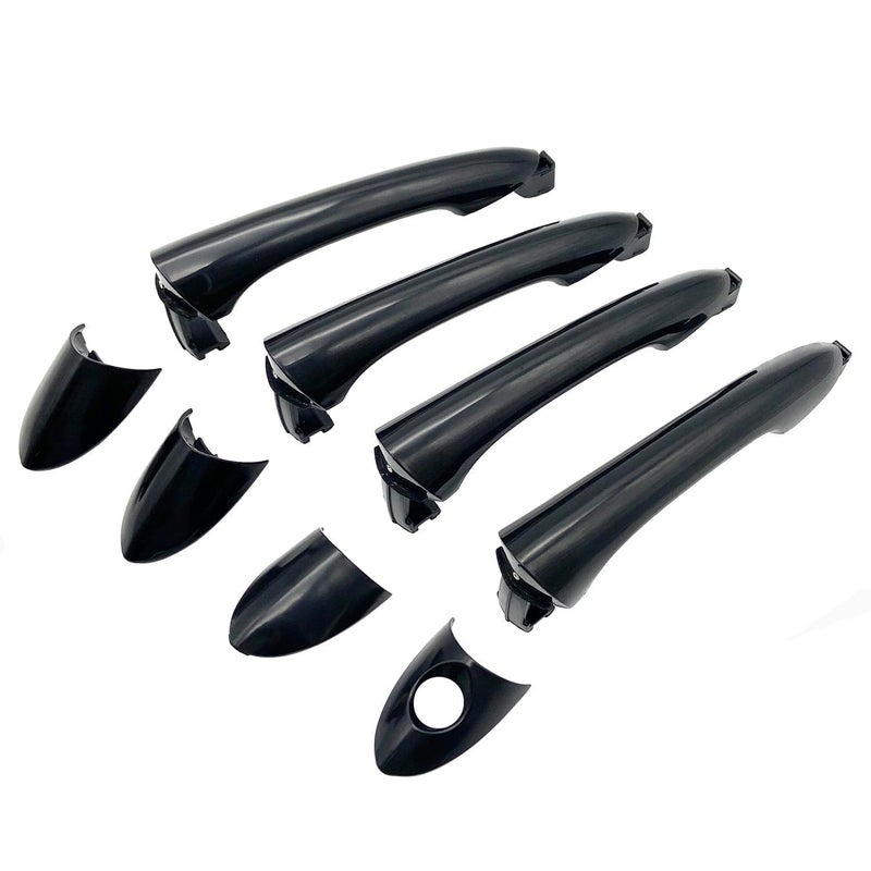 Cheriezing Exterior Door Handle Black Compatible with Hyundai Models 20112014 Sonata Replace 826513S000 826523S000 826523S020 836523S000 Front Rear Left and Right Side Set of 4 - Image 2