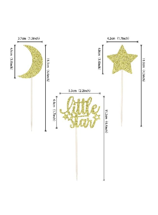 ThePartyPopper Little Star Cupcake Toppers  - Image 2