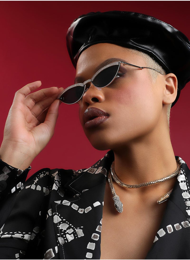 Haute Sauce Women Cateye Sunglasses With UV Protected Lens  - Image 3