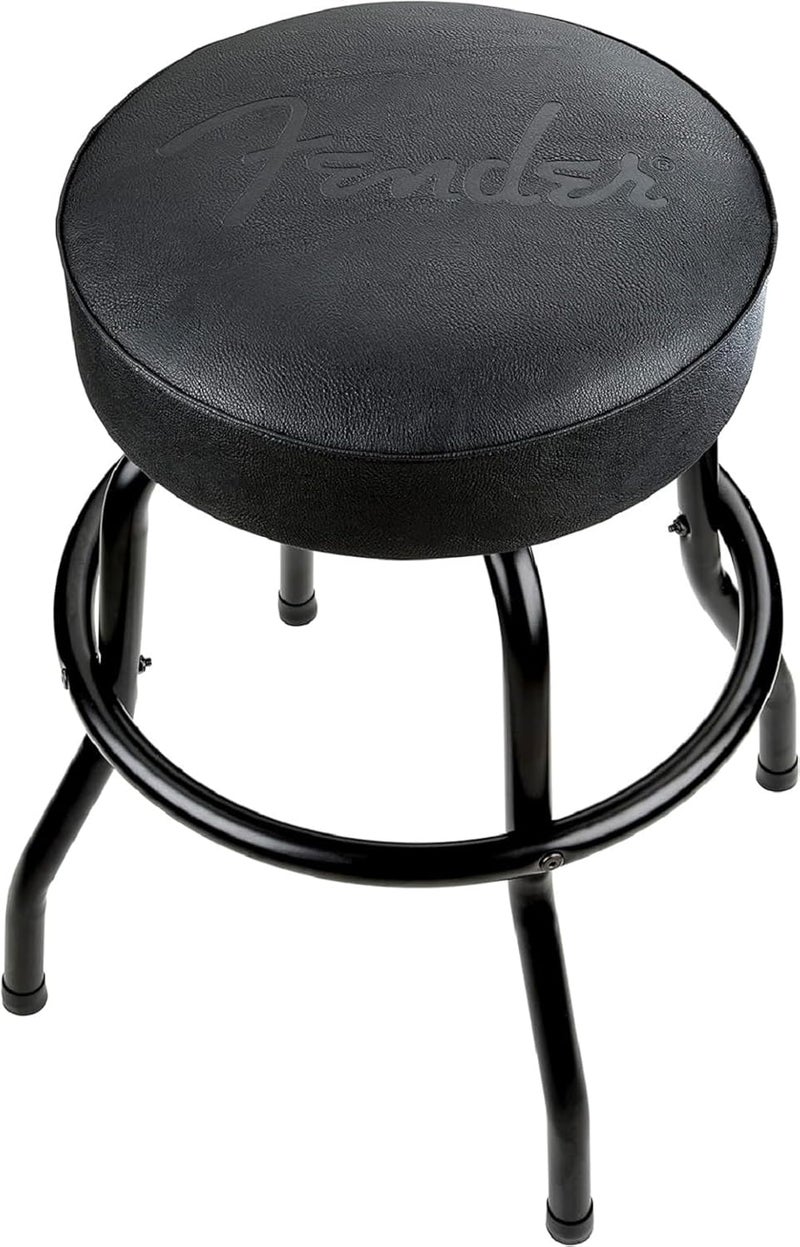 Fender Embossed Logo Barstool - Black 24in - Image 1