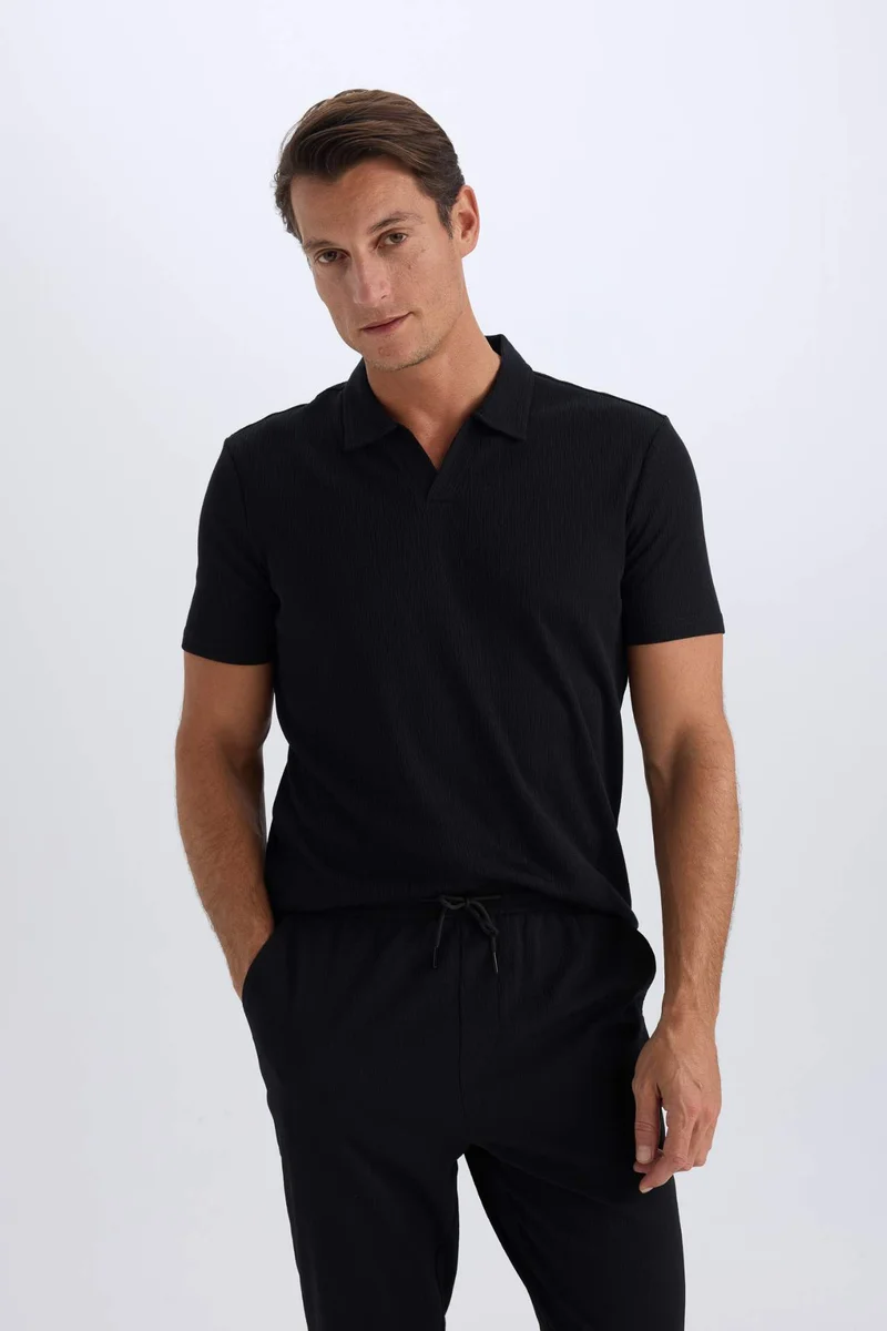 Defacto Slim Fit Short Sleeve Polo T-Shirt