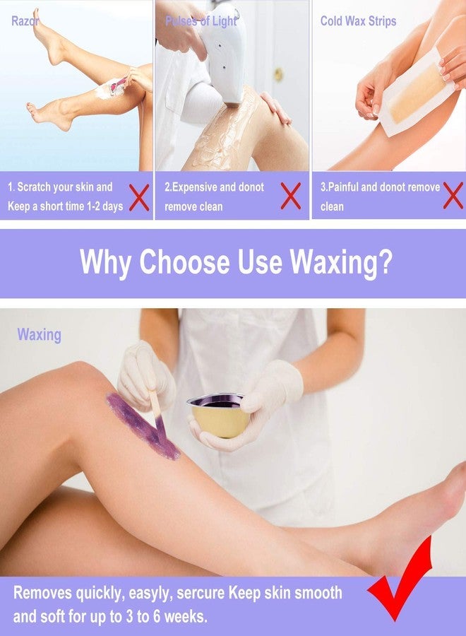 E-DUNIA Wax Strips Roll(100 Meters), Waxing Sticks (Pack of 20) and 100 Waxing Bins - Image 2