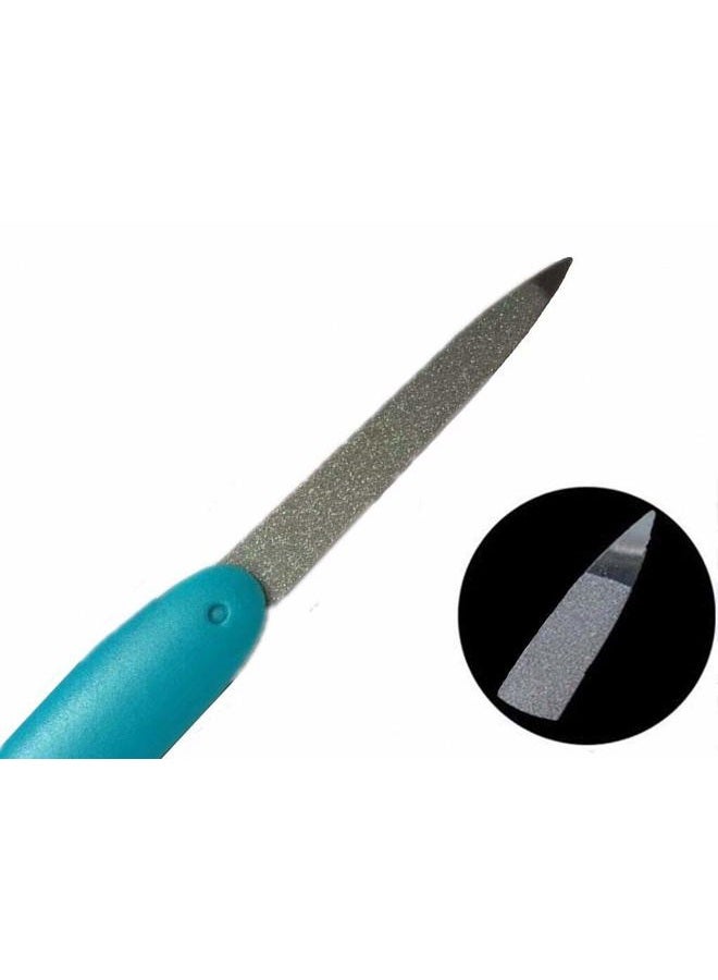 Sinen 3pcs Folding Nail File Metal Stainless Steel Fold Cuticle Professional Tool Set Double Sided and Files Nails Easily for Men and Woman - Image 3
