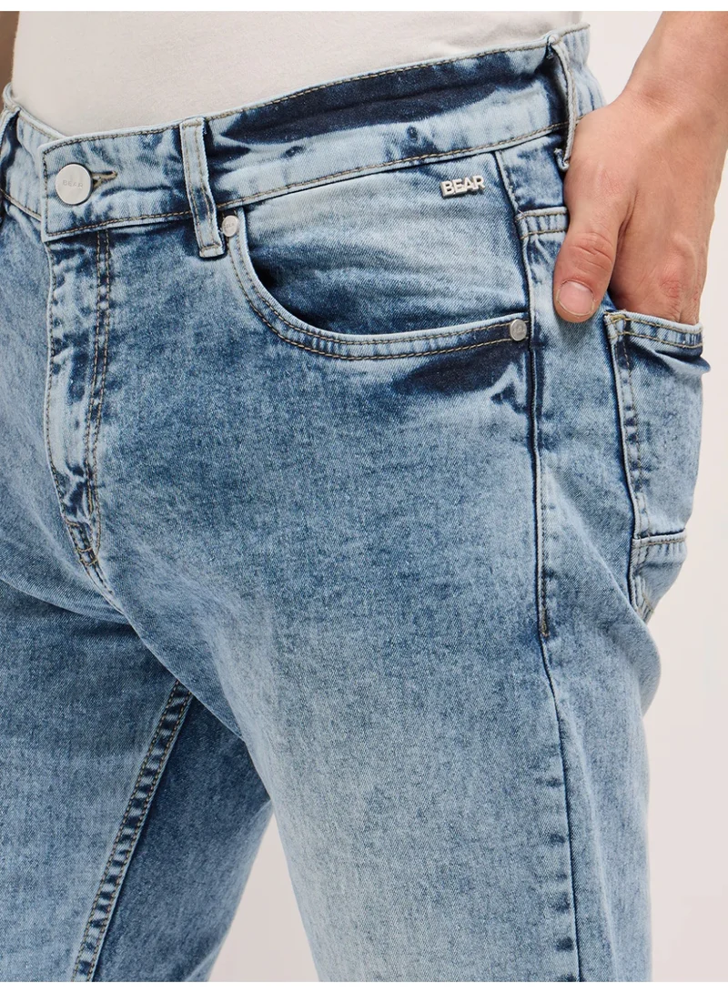 THE BEAR HOUSE Men’s Jeans Casual Stylish Everyday Denim for Work, Travel, Outings, Versatile Bottom Wear Suitable for All Occasions and Seasons