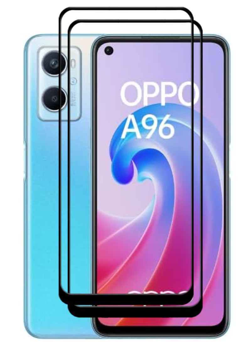 ACLIX 2 Pieces Antistatic ESD Dustproof Premium Quality High Definition Tempered Glass Screen Protector Designed For Oppo A96 - Image 1