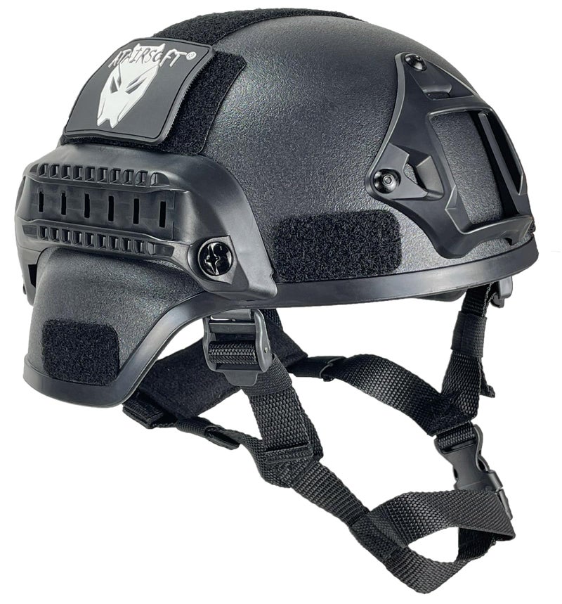 ATAIRSOFT Airsoft Paintball MICH 2000 Helmet with Side Rail & NVG Mount - Image 1