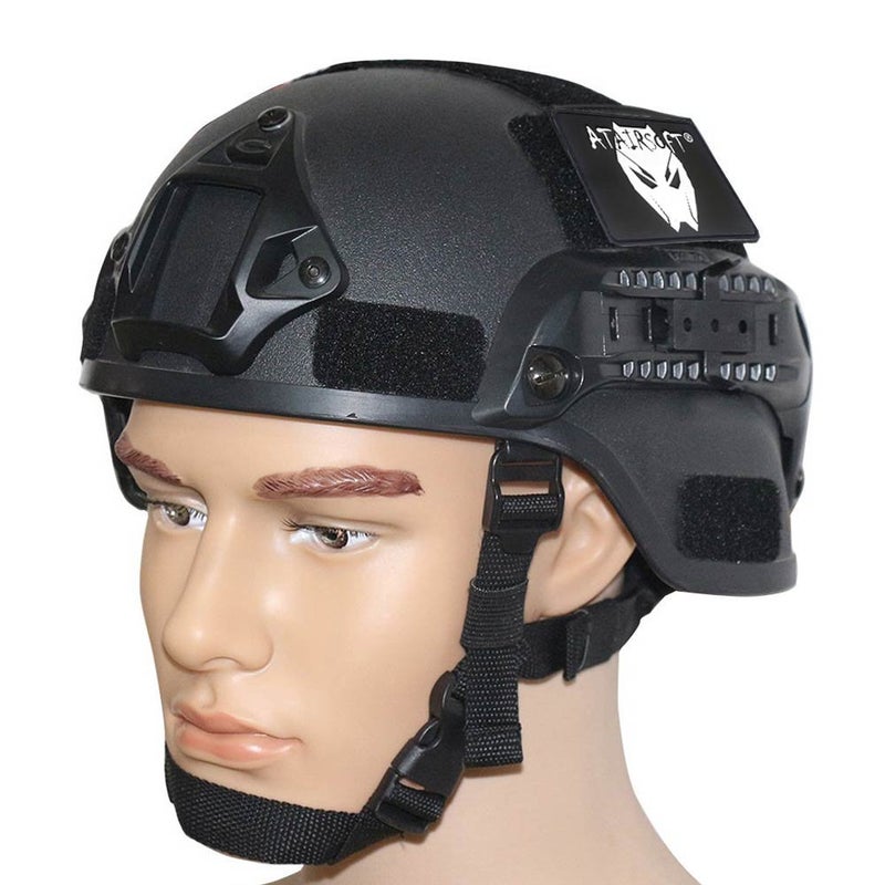 ATAIRSOFT Airsoft Paintball MICH 2000 Helmet with Side Rail & NVG Mount - Image 2