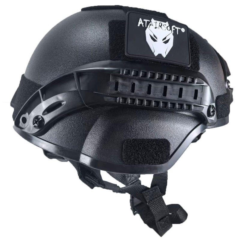ATAIRSOFT Airsoft Paintball MICH 2000 Helmet with Side Rail & NVG Mount - Image 3