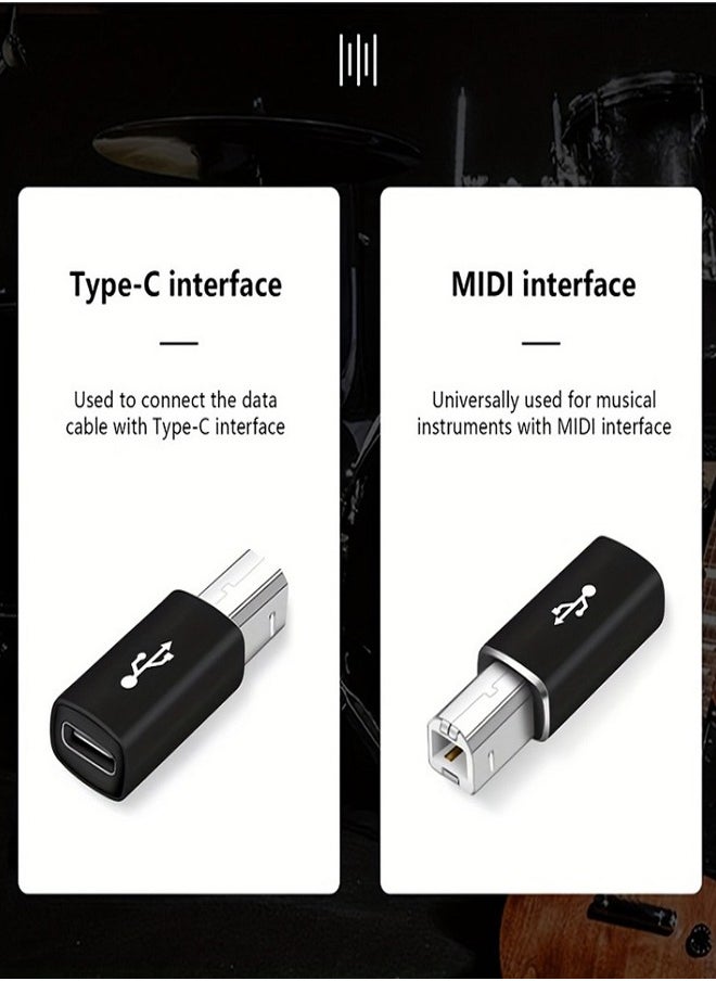Generic - Unlock Your Creativity with a USB Type C Printer Adapter Midi Electric Piano Synth Driver Dock Fax Scanner - Image 1