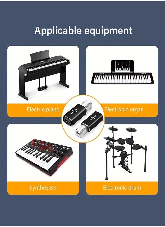 Generic - Unlock Your Creativity with a USB Type C Printer Adapter Midi Electric Piano Synth Driver Dock Fax Scanner - Image 1