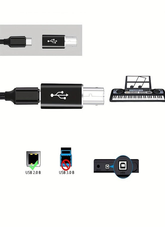 Generic - Unlock Your Creativity with a USB Type C Printer Adapter Midi Electric Piano Synth Driver Dock Fax Scanner - Image 1
