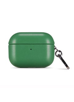 Case Cover For Apple AirPods Pro PU Leather Wireless Bluetooth Earphone Protective Case Green