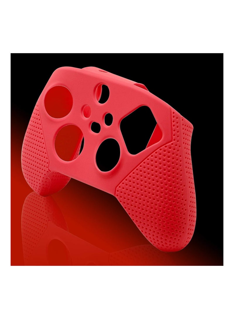 Premium Silicone Case for Xbox Series S/X - Protective Controller Shell with Comfortable Thumb Grips (Red) - Image 5