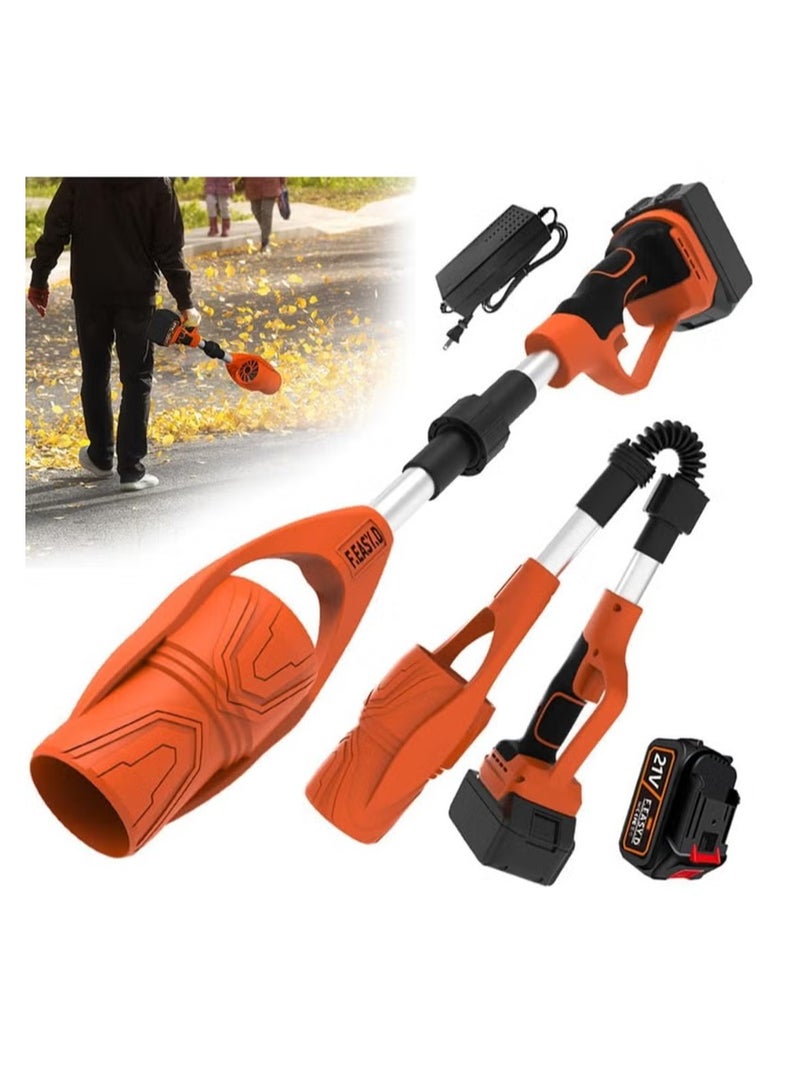 BlueFire Foldable Cordless Leaf Blower 29,000RPM – 63m/s High-Speed Handheld Electric Snow Blower with 3000mAh Rechargeable Battery & Fast Charger | Lightweight 945g Portable Lawn & Garden Cleaning Tool | Multifunctional Leaf, Snow, Dust & Car Dryer Blower | Space-Saving Extendable Design (92cm to 45cm) – Powerful 400W Motor, Ergonomic Grip, Long-Lasting Performance for Outdoor & Indoor Cleaning - Image 1