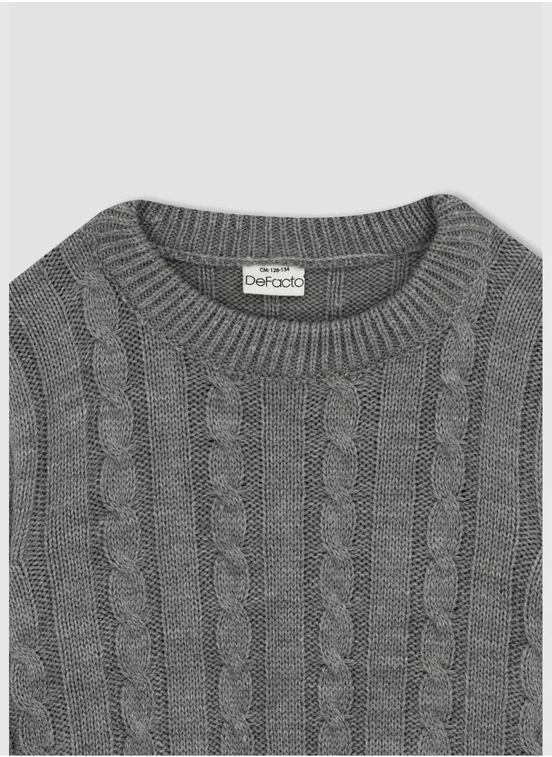 DeFacto Boy Crew Neck Tricot Pullover