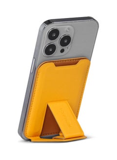 Generic MagSafe Wallet - Card Holder with Stand - Orange-PU premium leather,strong magnetic hold,storage for ID cards and slots available,Compatible with IPHONE with magsafe features. ORANGE  - Image 4