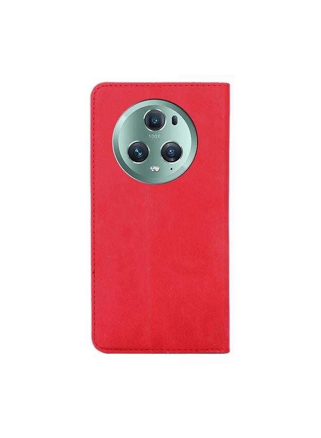 S-TOP Case For Honor Magic5 Pro Skin Feel Magnetic Horizontal Flip Leather Phone Case - Image 3