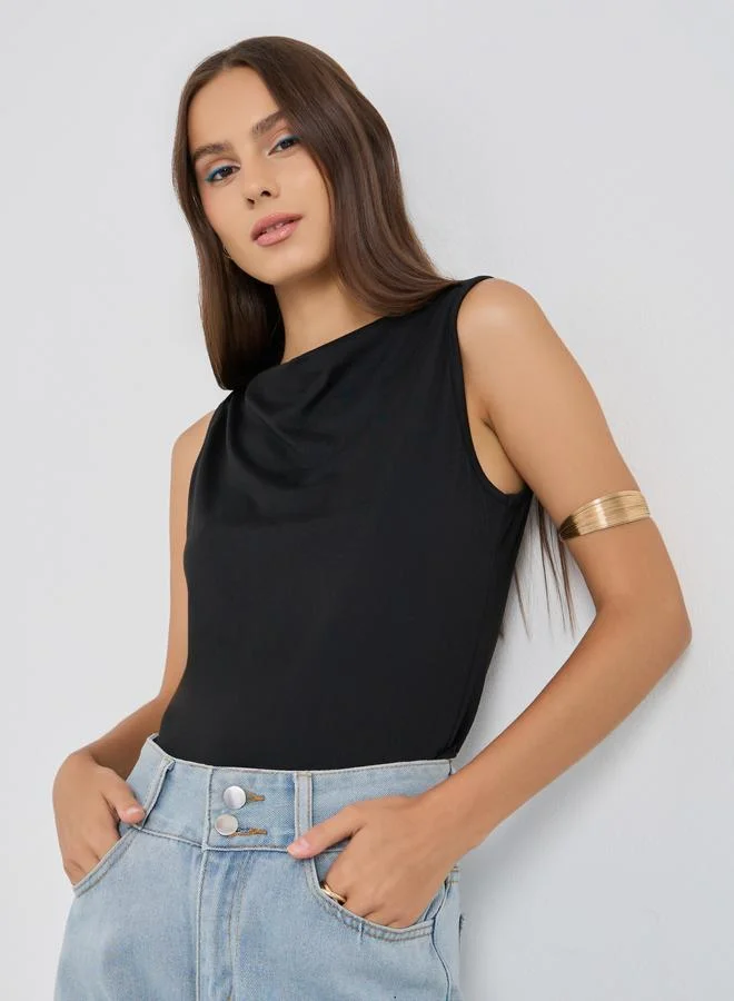 Take Two Take Two Solid Sleeveless Regular Fit T-Shirt