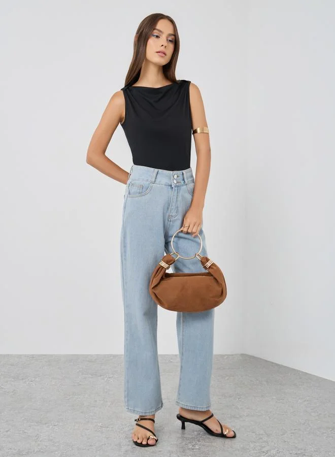 Take Two Take Two Solid Sleeveless Regular Fit T-Shirt