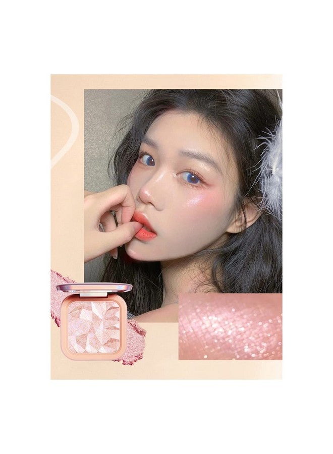 ELLESY Elessy Highlighter Makeup Palette Long Lasting Face Highlighter Powder Shimmer Highlight Palette Suit All Skin Tonesrainbow Glow - Image 5
