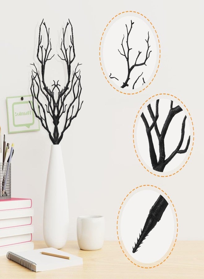 Garneck 8 Pcs Faux Antler Accessories Black Wedding Decor Halloween Props Black Decorations DIY Tree Twigs Witch Wedding Decor Vase Decor Simulation Branches Fake Dried Branches Filling - Image 3