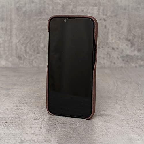 Porter Riley - Leather Case for iPhone SE 2022/20 and iPhone 8 / iPhone 7. Premium Genuine Leather Slimline Back Case (Chocolate Brown) - Image 5