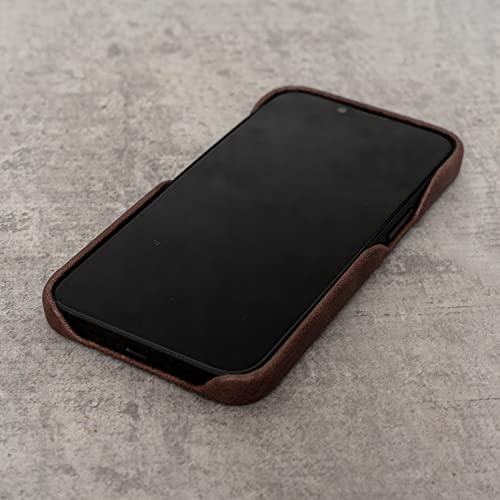 Porter Riley - Leather Case for iPhone SE 2022/20 and iPhone 8 / iPhone 7. Premium Genuine Leather Slimline Back Case (Chocolate Brown) - Image 3