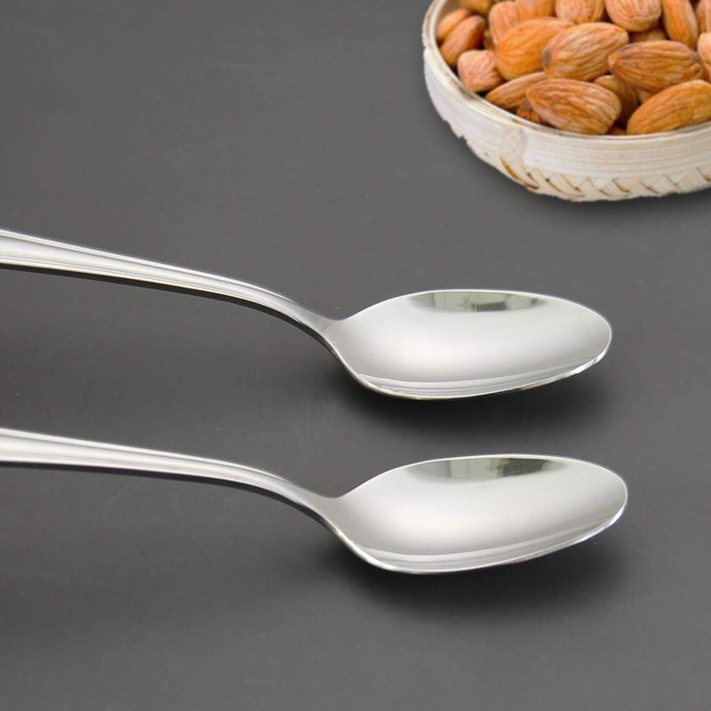 HISSF Teaspoons Stainless Steel 18/0 Tea Spoons 6 Pcs, 6.29 Inches For Home, Kitchen Restaurant, Slilver - Image 2