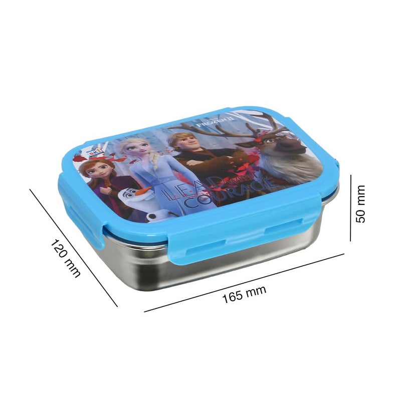 SKi Homeware Steel Lunch Box 600 ML Steel Slim Bottle 400 ML ComboGift Set Frozen - Image 2