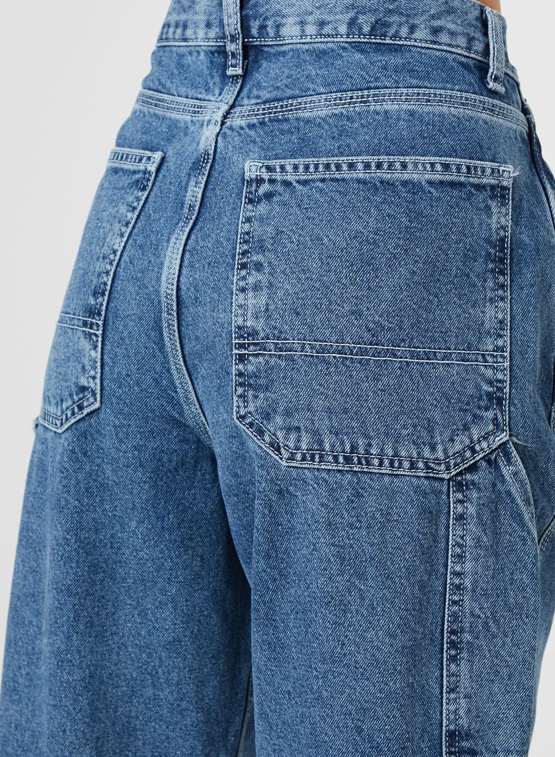 TOPSHOP High Waist Straight Jeans