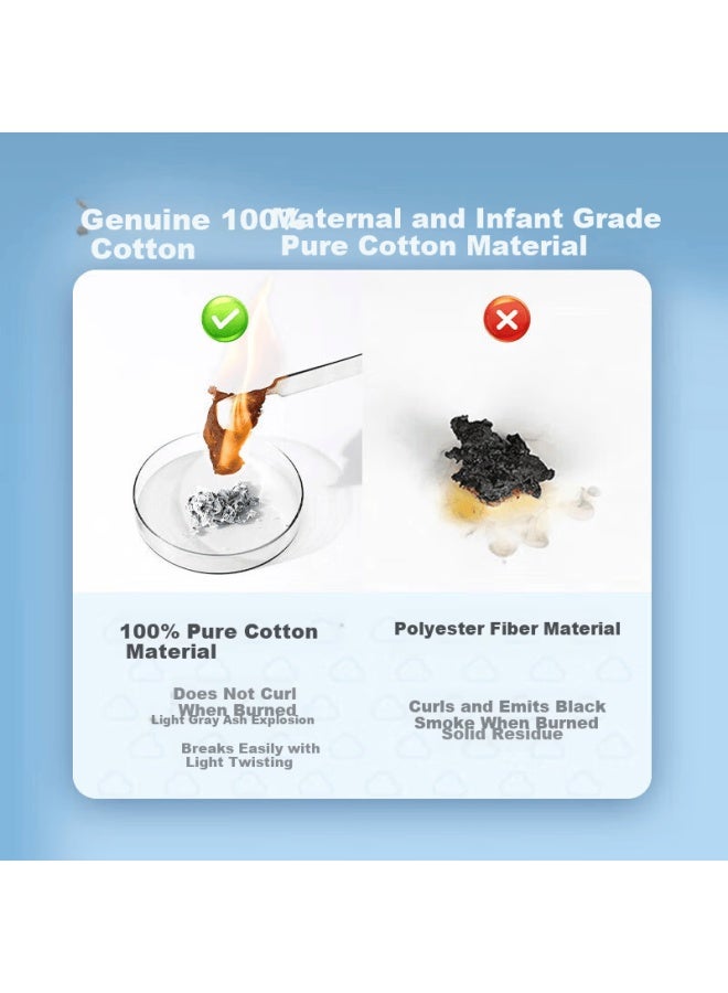 CS C&s 100% Cotton Facial Wipes 200 Sheets Disposable Soft Towels 18x20cm - Image 3