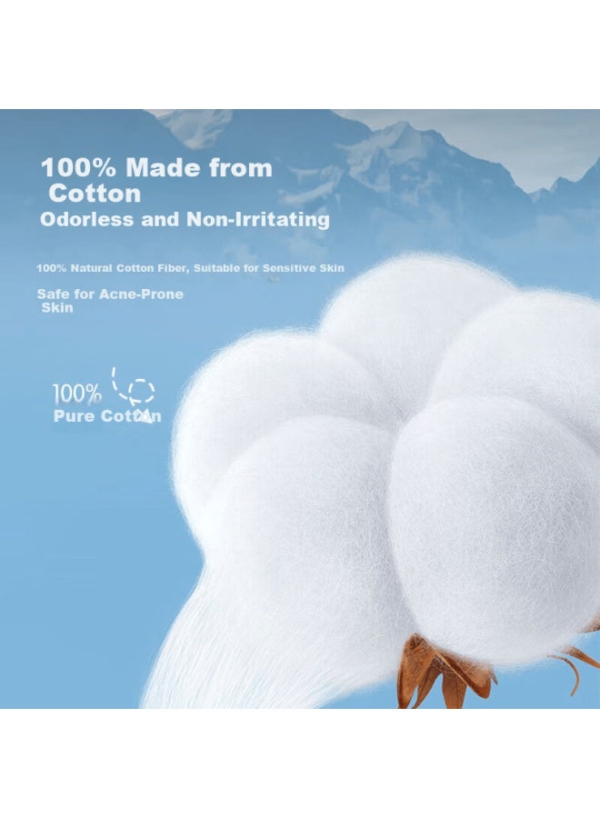 CS C&s 100% Cotton Facial Wipes 200 Sheets Disposable Soft Towels 18x20cm - Image 2
